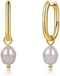 Pearl Drop Earrings 925 Sterling Si