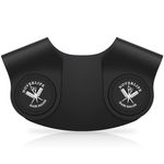 Novelife Barber Hair Cutting Pad Guide, Silicone Hair Dye Collar, Stylist Hair Cutting Neck Collar, Weighted Rubber Neck Wrap Neck Guard for Professional Salon Haircut Hair Coloring & Perming - Black