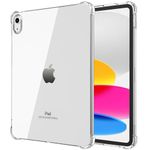 GALTD Clear Case for iPad 10th Generation 10.9 inch 2022, Slim & Lightweight TPU Protective, Shockproof Cover with Raised Edge, Transparent Back for iPad 10 Gen Bumper