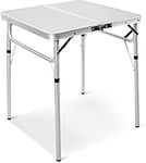 REDCAMP 2ft Samll Square Folding Camping Table, Portable Foldable Picnic Table with Adjustable Height for Beach Outdoor, 2 Heights (25/69)