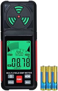 3-in-1 EMF ELF RF Meter, AC Electric Magnetic Radiation Field Detector Portable EMF Meter RF Detector for EF/RF/MF/WiFi Signal/Microwave, Emf Radiation Meter Suitable for Home, Office, Ghost Hunting