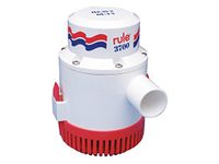 Rule 16A 3700 GPH Heavy Duty Bilge Pump, Non-Automatic, 24 Volt, White/Red