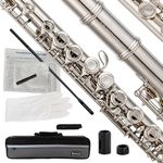 BAHAMUT 16keys Flute, C Foot Beginner Flute with Closed Hole, Offset G, Split E - Ideal Flute Instrument for Beginners