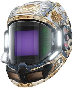 ANDELI Welding Helmet - 2026 New Panoramic 180° View 3.94"X3.74",True Color Auto Darkening Welding Helmet with Light, 6 Arc Sensor, 4/5-8/9-13,Upgraded Solar Powered for Extended Battery Life 950V-IG
