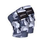 JoyFit Knee Wraps -For Home & Gym training, Powerlifting, Weightlifting, Deadlift, Squats, Leg Press, Crossfit, Knee Pain and Sports with Stretchable fabric for Men & Women [Pair]