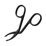 Eyebrow Scissors Tweezers, Stainless Steel Elbow Pliers Clip Scissors, Flat Tip Tweezers Hair Plucker, Professional Eyebrow Plucking