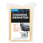 Simply CLE007 Car Wash Clean and Dry Natural Chamois Sponge, Cream, One Size