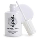 High-Gloss White Touch Up Paint – Porcelain and Appliance Repair for Chips, Stains, Scratches, and Cracks on Fridges, Microwaves, Dishwashers, Dryers, Tiles, and Metal Surfaces – 1 fl oz by spot.