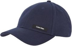 Calvin Klein Men’s Essential Sporty Patch Cap, Blue (Ck Navy), One Size