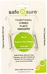 Safe N Sure Traditional Spring Wall Hangers - Size 0- for Plates Between 9-13cm in Diameter