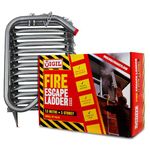 Vigil Three-Storey Fire Escape Ladder – Emergency Safety Portable Steel Ladder - Compact Lightweight External Rescue Ladder - 350 Kg Capacity - Universal Window Mounting - 7.5m/24 feet, 6 inches