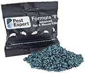 Pest Expert Formula ‘B+’ Advanced Rat & Mouse Killer Poison 900g (15 x 60g) Strongest Single Feed Brodifacoum, Fast Acting Poisoning Control