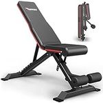 PASYOU Workout Bench Adjustable Weight Bench Press (9x4x3 Positions) | Strength Training Benches | Flat Incline Decline Bench Foldable | Sit Up Exercise Equipment for Home Gym