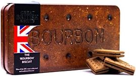 Giant Bourbon Biscuits Gift Set - Chocolate Biscuit Tin Christmas Gifts, Family Biscuits Box with Luxury Bourbon Chocolate Biscuits - Biscuit Hamper Gift Ideas, Chocolate Gifts for Men & Women, 400g