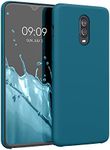 kwmobile Case Compatible with OnePlus 6T Case - TPU Silicone Phone Cover with Soft Finish - Teal Matte