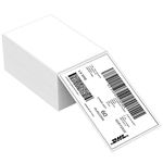 Thermal Direct Label Pack of 500 4x6 Address Shipping Labels with Perforation Fan-Fold Mail Labels Compatible with Rollo and Other Thermal Printers-Commercial Grade