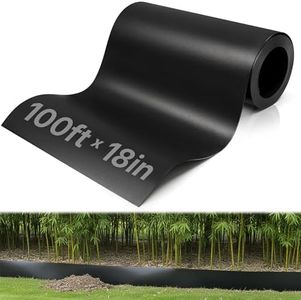 Joewuzun 100ft x 18in x 40mil Tree & Bamboo Root Barrier, HDPE Garden Landscape Edging for Protecting Sidewalks, Driveways & Patios, Heavy Duty Water Barriers for Flooding, Lawn, Garden, Yard