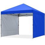 ABCCANOPY Outdoor Easy Pop up Canopy Tent with 2 Sun Wall 10x10, Royal Blue