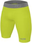 TCA Men's Pro Performance Compression Base Layer Thermal Under Shorts - Lime Punch, Large