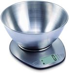 Exzact Digital Kitchen Scale with a Mixing Bowl Stainless Steel - Electronic Baking Scale - Food Scale - Support Imperial and Metric Switch - Capacity Max 5kgs