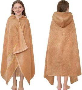 VOOVA & MOVAS Kids Hooded Bath Towel 6-12 Years 100% Cotton Clay
