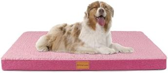 Patas Lague Orthopedic Dog Bed for Medium Dogs 36''X24'', Egg Crate Foam Medium Dog Beds with Removable Washable Cover,Waterproof Pet Bed Mat, Pink