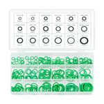 NEIKO 50445A Rubber O-Ring Assortment Set, Buna-N Gasket Sealing Rings and Replacement O-Rings, Includes SAE and Metric Sizes, 270-Piece Kit