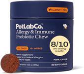 PetLab Co. Allergy & Immune Probiotics for Dogs, Support Seasonal Allergies, Gut & Digestive Health - Pork Flavor - 30 Soft Chews