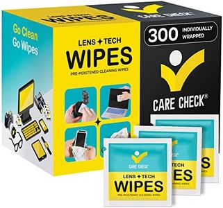  Care Check Lens Wipes, 300 Pre-Moistened Cleaning Wipes for Cameras, Laptops, Cell Phones, Eyeglasses, Other Screens and More    