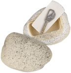 BarGifts Fake Rock Key Hider Safe for Outdoor Garden or Yard, Large Size Fake Stone Hidden Safe - Looks Stone- Hide A Key Outside in Rock