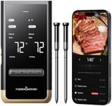ThermoMaven Gold Wireless Bluetooth Meat Thermometer: Standalone Base, Smart WiFi with Sub-1G Technology, Dual Probes, NIST Certified Accuracy for BBQ, Grill, Oven, Smoker, and Rotisserie