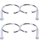 Amarine Made Pair of Boat Double Ring Drink Holder Open-Ring Design 316 Marine Grade Stainless Steel Cup Holder Polished for Marine Yacht Truck RV Car Trailer