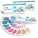 Istpch Itch Relief Patches 54 Patches, Natural Bite Relief Stickers, Instant Effect, Reduces Itch & Swell, Kid Friendly (3 Color)