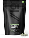 Organic Olive Leaf Extract 7500mg | Wild European 20% Oleuropein (750mg 1:15 Extract) | No Additives | Non-GMO | Gluten Free | 60 Vegan Capsules