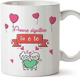 Mugffins Tazza San Valentino (Ti Amo) - Amore Significa io e Te... - Idee Regali Anniversario Originali per Lui/per Lei/Ragazzi/Fidanziati