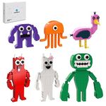 512 Pieces 6 in 1 Ban Ban, Jumbo Josh, Opila Bird, Captain Fiddles, Banbaleena, Stinger Flynn Building Blocks Kit; Monster Chasing You Horror Game Doll Plush Toy Figure for Kids and Adults, 2023 New