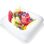 Novelty Place Inflatable Ice Serving Buffet Bar - Salad Food & Drinks Tray for Party Picnic & Camping (Pack of 1)