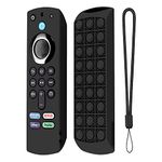 Caldipree Silicone Remote Cover Case Compatible for Fire TV Stick (3rd Gen, 2021) with All-New Alexa Voice Remote Case (Remote Not Included) (Black)