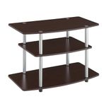 Convenience Concepts 131020Es Designs-2-Go 3-Tier TV Stand for Flat Panel Television Up to 32-Inch or 80-Pound, Dark Espresso