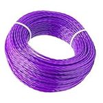 Grass trimmer Line 2MM Universal Strimmer Wire Heavy Duty Strimmers Line 90M Trimmer Wire Weed Cutter Cord Eater Strings Wires Cords(2.0MM x 90M, Purple)