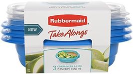 Rubbermaid 2115745 TakeAlongs Snack Food Storage OS 2.35C 3PK with Split