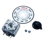 Battery Charger Timer Kit - 120 Minute w/"Hold" Position, Screw Panel Mount for Schumacher, Century and other Chargers by PowerForged