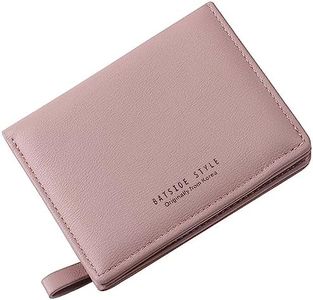 RRANCharltu Monedero Mujer pequeño Cuero Cartera para Mujer con Bolsillo de Cremallera para Monedas Billetera Mujer Corto, Rosa Oscuro
