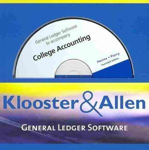 K & a General Ledger Software for Heintz/Parry's College Accounting