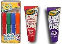 Crayola Bathtub Markers 4 Count + Crayola Bathtub Fingerpaint Soap 2 ct