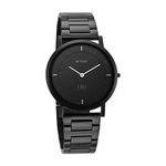 Titan Edge Quartz Analog Black Dial Stainless Steel Strap Watch for Men-NS1595NM01