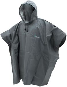 FROGG TOGGS Men's Standard Ultra-lite2 Waterproof Breathable Poncho, Carbon Black, OS