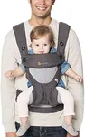 Ergobaby 360 All-Position Baby Carrier with Lumbar Support (12-45 Pounds), Carbon Grey, Cool Air Mesh