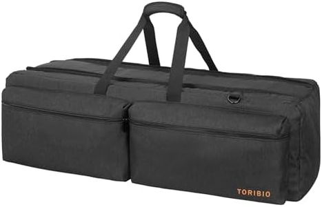 TORIBIO Telescope Case Bag, 35" Padded Storage Bag and Telescope Carrying Case for Telescope, Telescope Travel Bag with Pockets & Buckled Straps to Easily Secure Optical Tube & Tripod