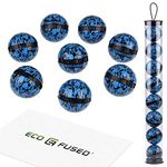 ECO-FUSED Deodorizing Balls for Sneakers, Lockers, Gym Bags - 8 Pack - Neutralizes Sweat Odor - Also Great for Homes, Offices and Cars - Easy Twist Lock/Open Mechanism - Ocean Fresh